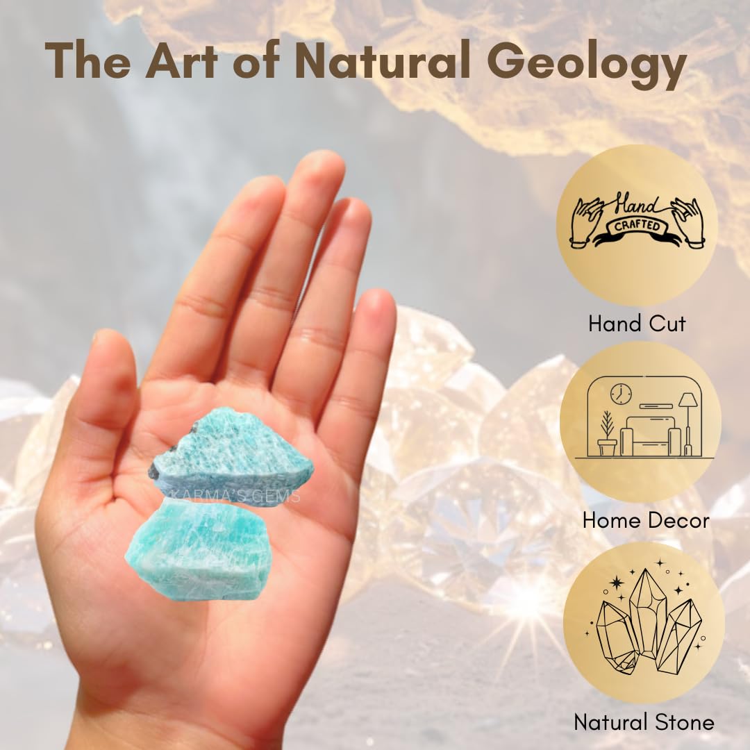 Karma Gems Amazonite, décoration maison : apporte nature et énergie positive à l'espace.