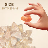 Karma Gems Aventurine rouge – tranche lumineuse montrant ses reflets chauds et vibrants.