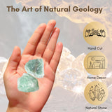 karma gems aventurine verte brute: ambiance naturelle pour décoration intérieure