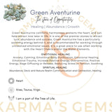 karma gems aventurine verte brute: présence authentique pour espace zen