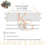 Karma Gems Jaspe fantaisie, cadeau original pour passionnés de minéraux.