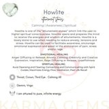 karma gems Howlite grille cristal soutient vos grilles et énergie de la pièce