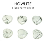 karma gems Howlite petit coeur massage poignet aide à détendre tensions