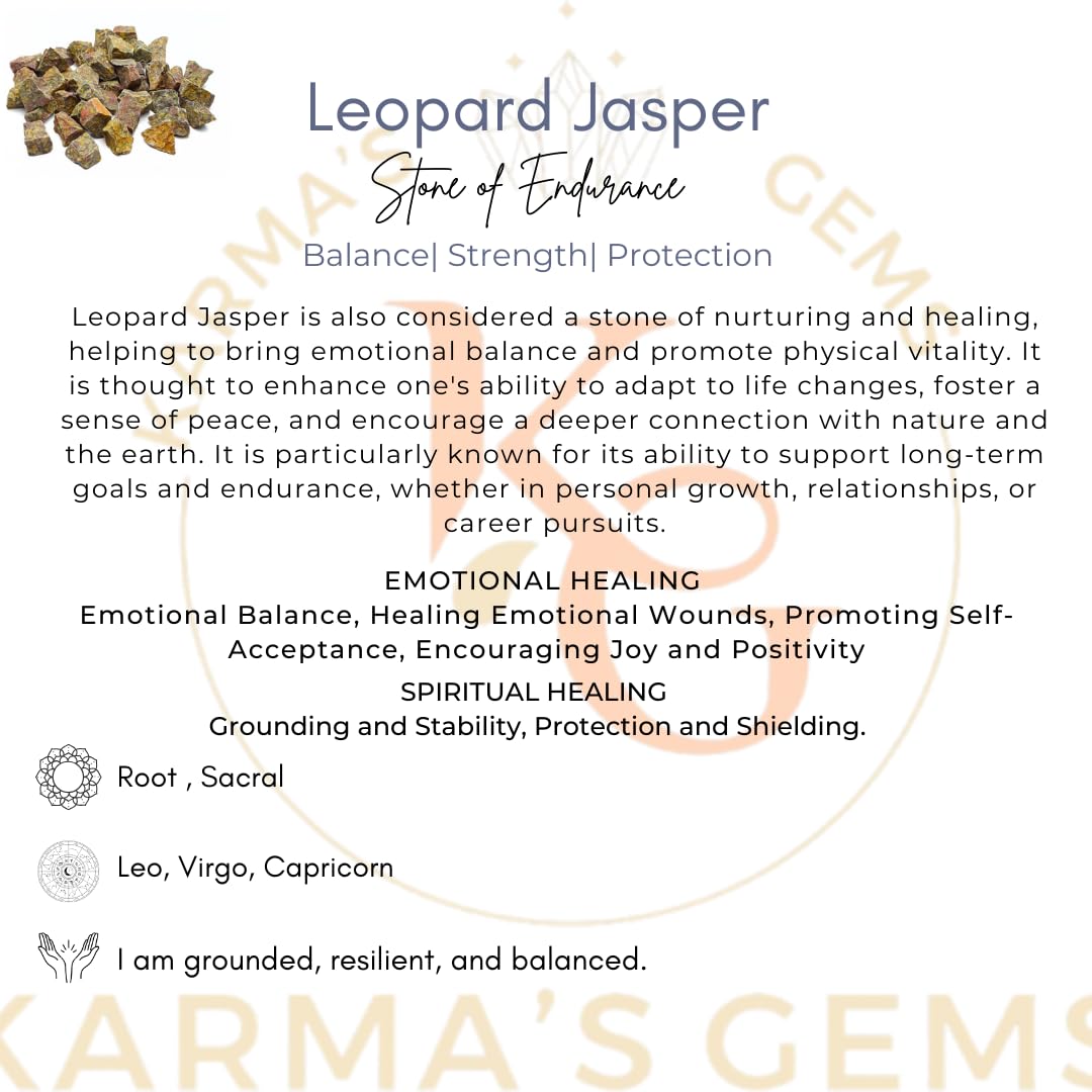 Karma Gems Jaspe Fruit – cadeau unique pour amateurs de pierres et bien-être.