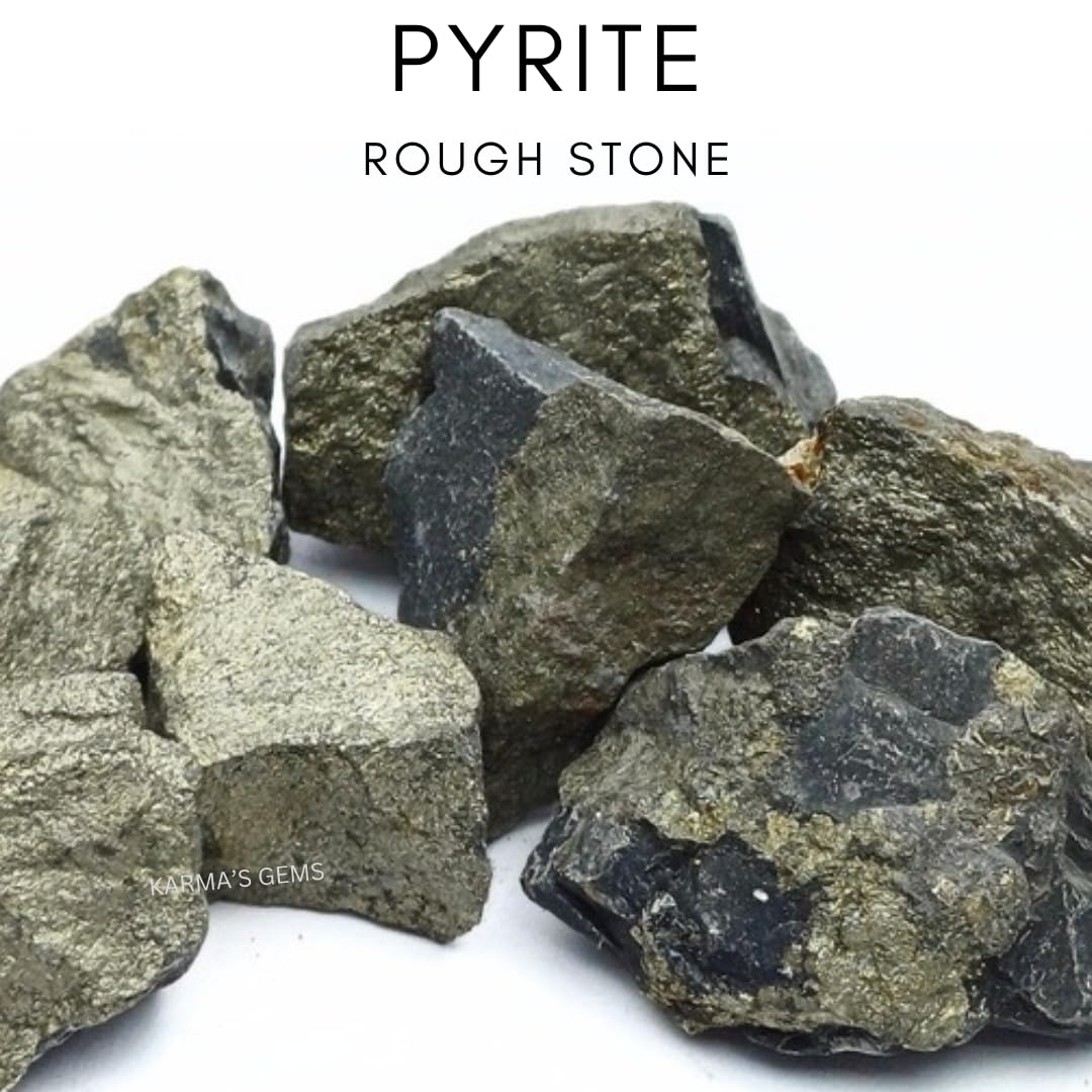 Karma Gems Pyrite brute lumineuse, éclat doré pour cabochonage
