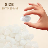 Karma Gems quartz blanc pour cabochon, texture claire et lumineuse.