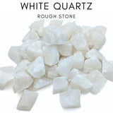 Karma Gems quartz blanc pour polissage tambour, projet artisanal élégant.