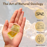 Karma Gems quartz doré brut indien, pièce naturelle prête pour le wicca et le reiki.