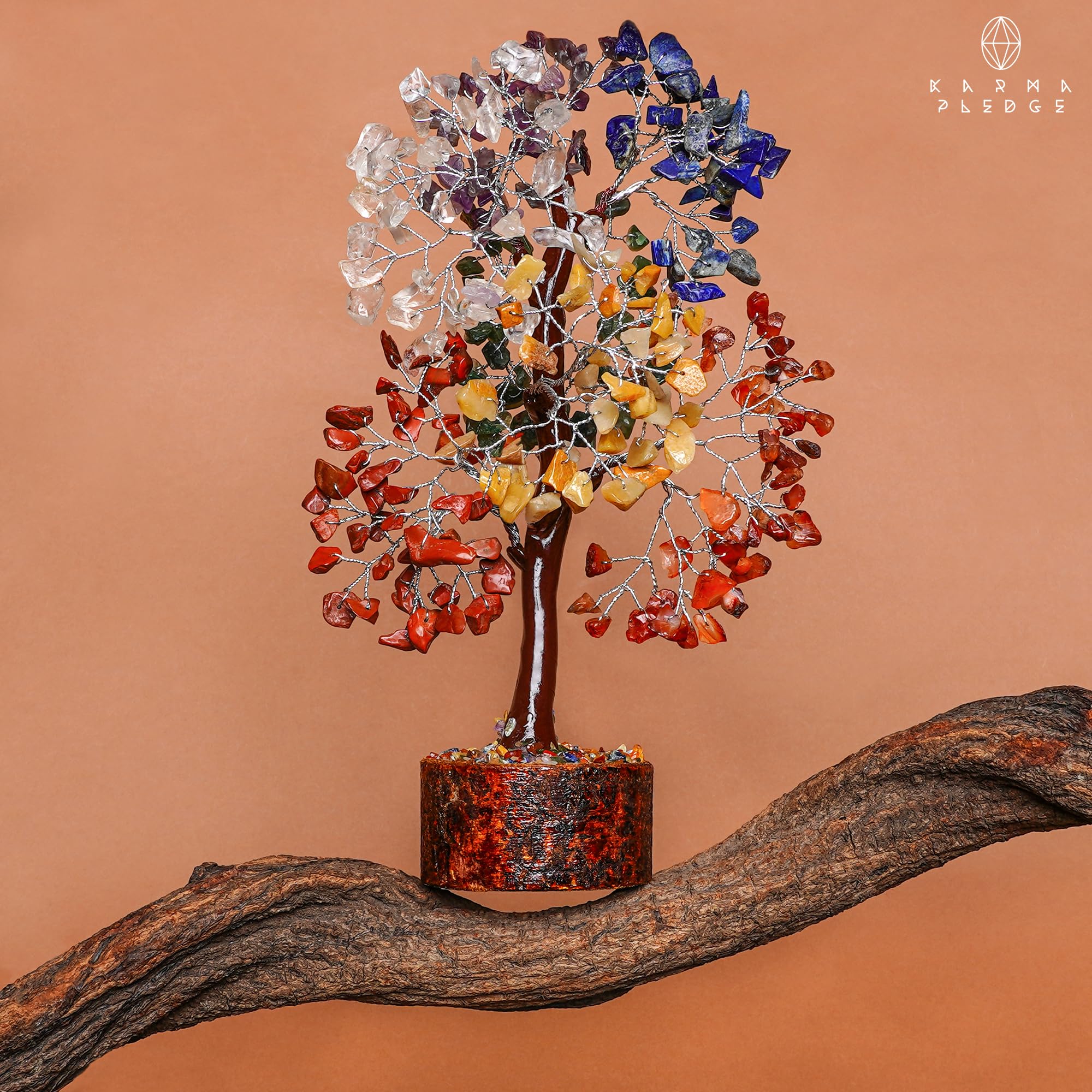 KARMAPLEDGE Arbre chakra7 cadeau-anniversaire: symbole de croissance et chance.