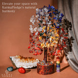 KARMAPLEDGE Arbre chakra7 hauteur 8-10 pouces: centre de votre espace de travail.