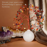 KARMAPLEDGE Arbre Cristal 100 Perles — environ cent perles pour un effet lumineux.