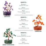 KARMAPLEDGE Arbre cristal branches 21 perles — focus sur les perles et cristaux.