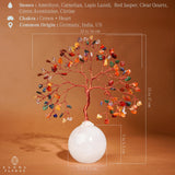 KARMAPLEDGE Arbre Cristal Branche Fil Cuivre — détails délicats et branches en cuivre.