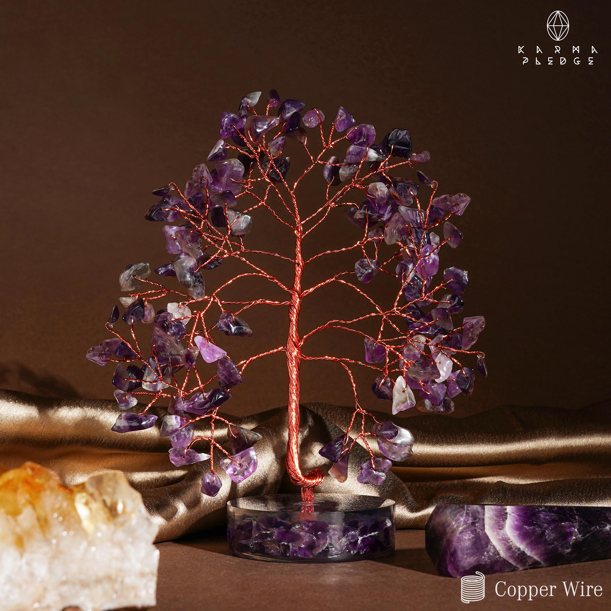KARMAPLEDGE arbre-cristal cadeau significatif pour proches