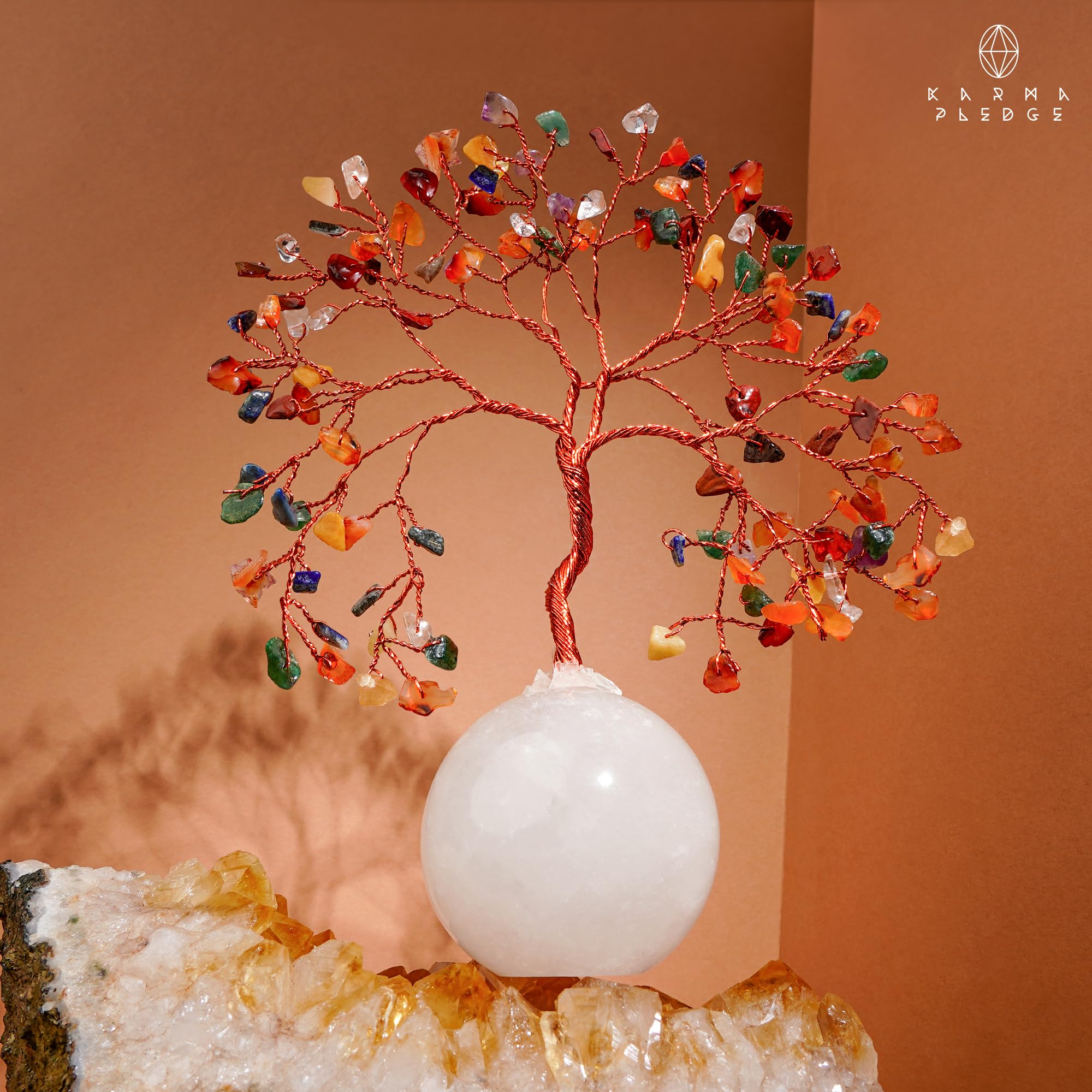 KARMAPLEDGE Arbre Cristal Cadeau Significatif — idéal pour anniversaires et occasions spéciaux.