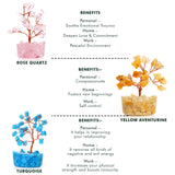 KARMAPLEDGE Arbre cristal décoration intérieur — ajout élégant pour salon et étagères.
