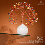 KARMAPLEDGE Arbre Cristal Décoration Intérieure — parfait pour salon, bureau et étagères.