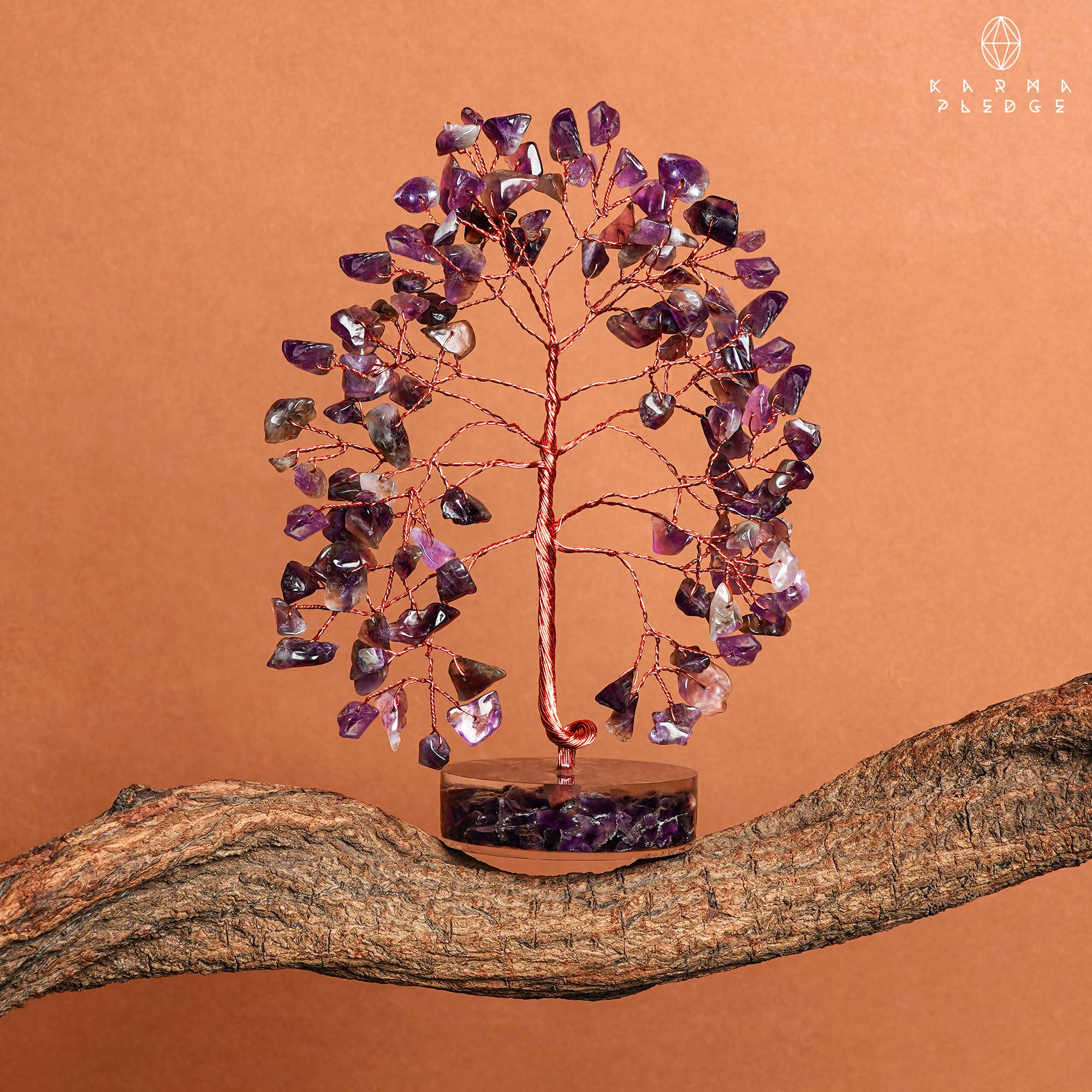 KARMAPLEDGE arbre-cristal dimensions environ 14 à 16 cm