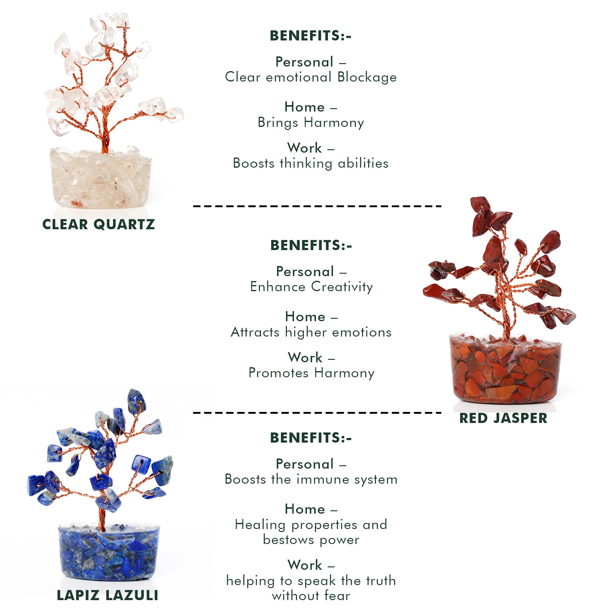 KARMAPLEDGE Arbre cristal montage artisanal — artisanat soigné et unique.