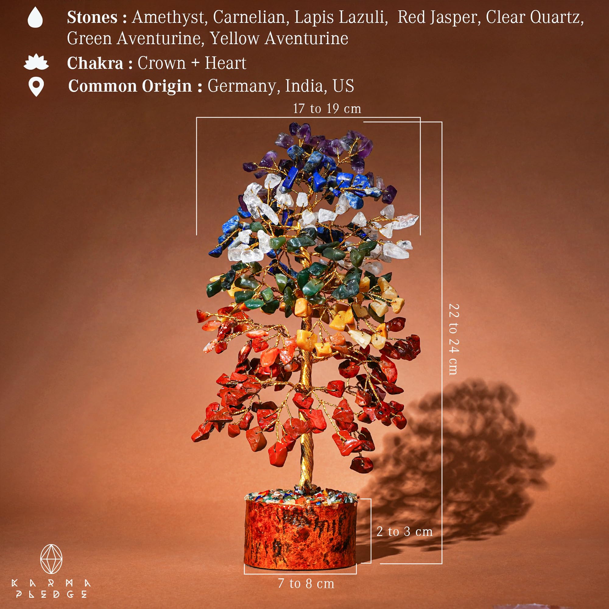 KARMAPLEDGE Détail fil cuivre et perles, élégance artisanale pour votre déco zen.