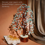 KARMAPLEDGE Arbre de Vie avec perles de cristal, harmonie et concentration zen.