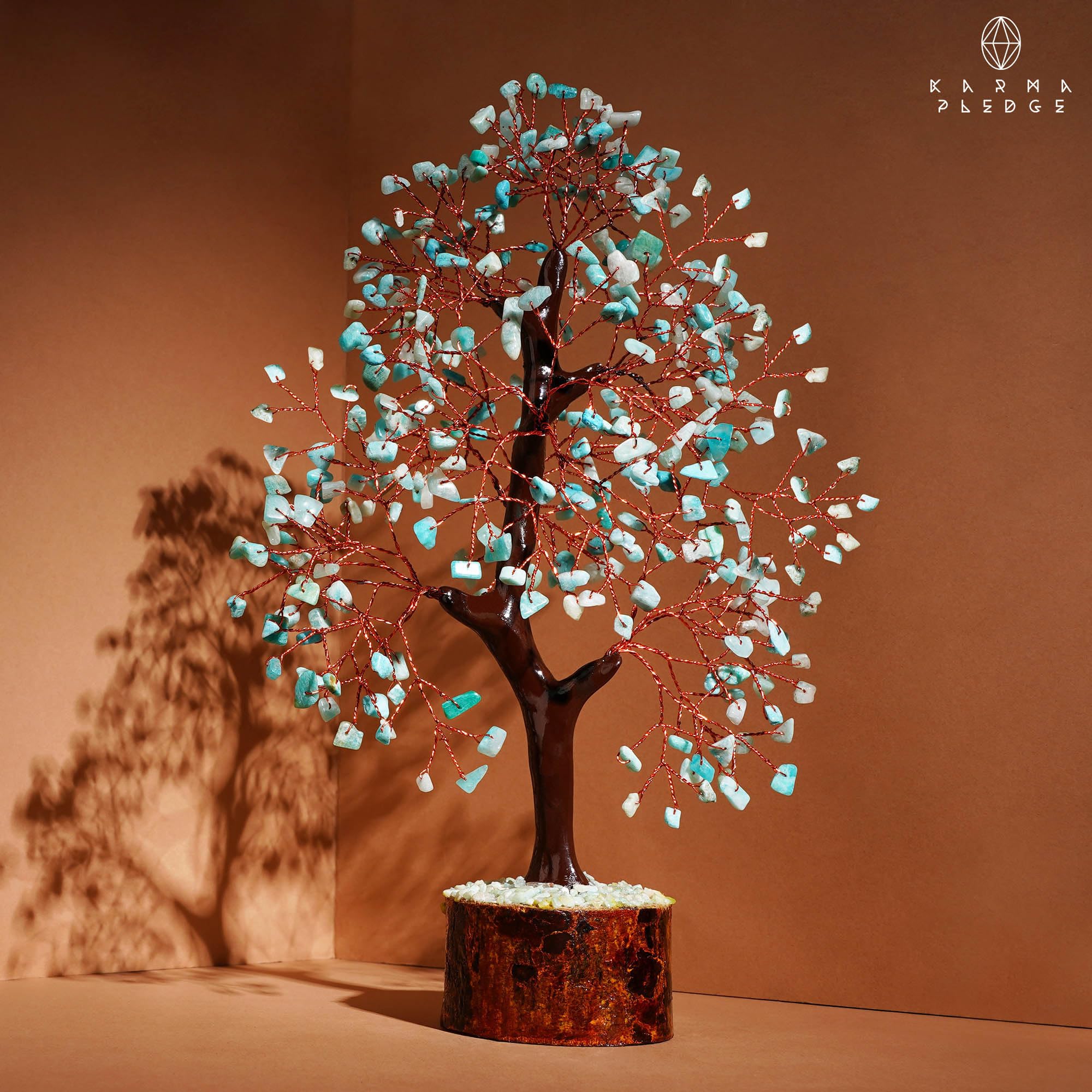 KARMAPLEDGE Arbre de Vie livré prêt à exposer, note d'artisan incluse.