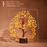 Karmapledge Arbre Vie base bois: décoration chaleureuse et équilibre visuel.