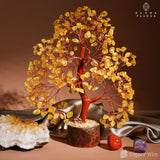 Karmapledge Arbre Vie perles cristaux: décor élégant pour salon et bureau.