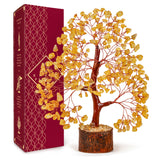 Arbre Vie Karmapledge en cristal Citrine: énergie positive pour votre espace.