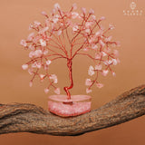 KARMAPLEDGE atelier rose-quartz arbre-de-vie, pièce artisanale pour espace inspirant.