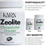 KARN Zeolite Minéral Volcanique Pur: extrait naturel sans additifs.
