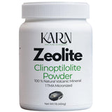 KARN Zeolite Poudre Ultra Fin à mélanger dans l'eau, soutien digestif potentiel.
