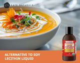 Qualité biologique et non-GMO de Kate Naturals Lecithine Tournesol Liquide.