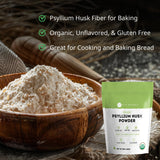 Kate Naturals poudre psyllium – fibres quotidiennes faciles à ajouter dans jus et smoothies.
