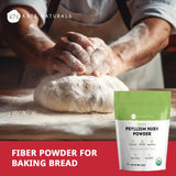 Kate Naturals poudre psyllium pour recettes céto sans gluten: texture et humidité.