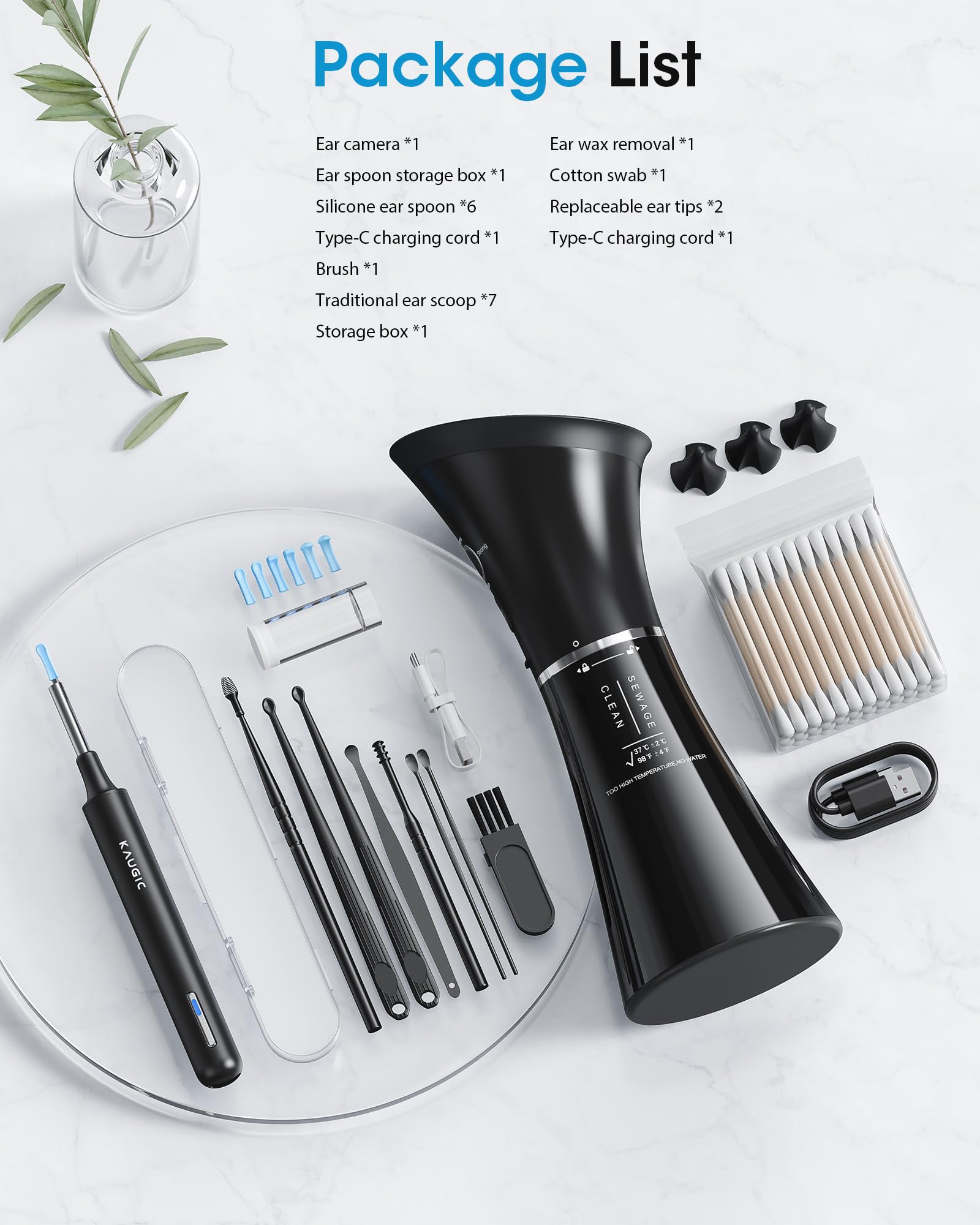 KAUGIC kit entretien oreille – gain de temps et d’économies.