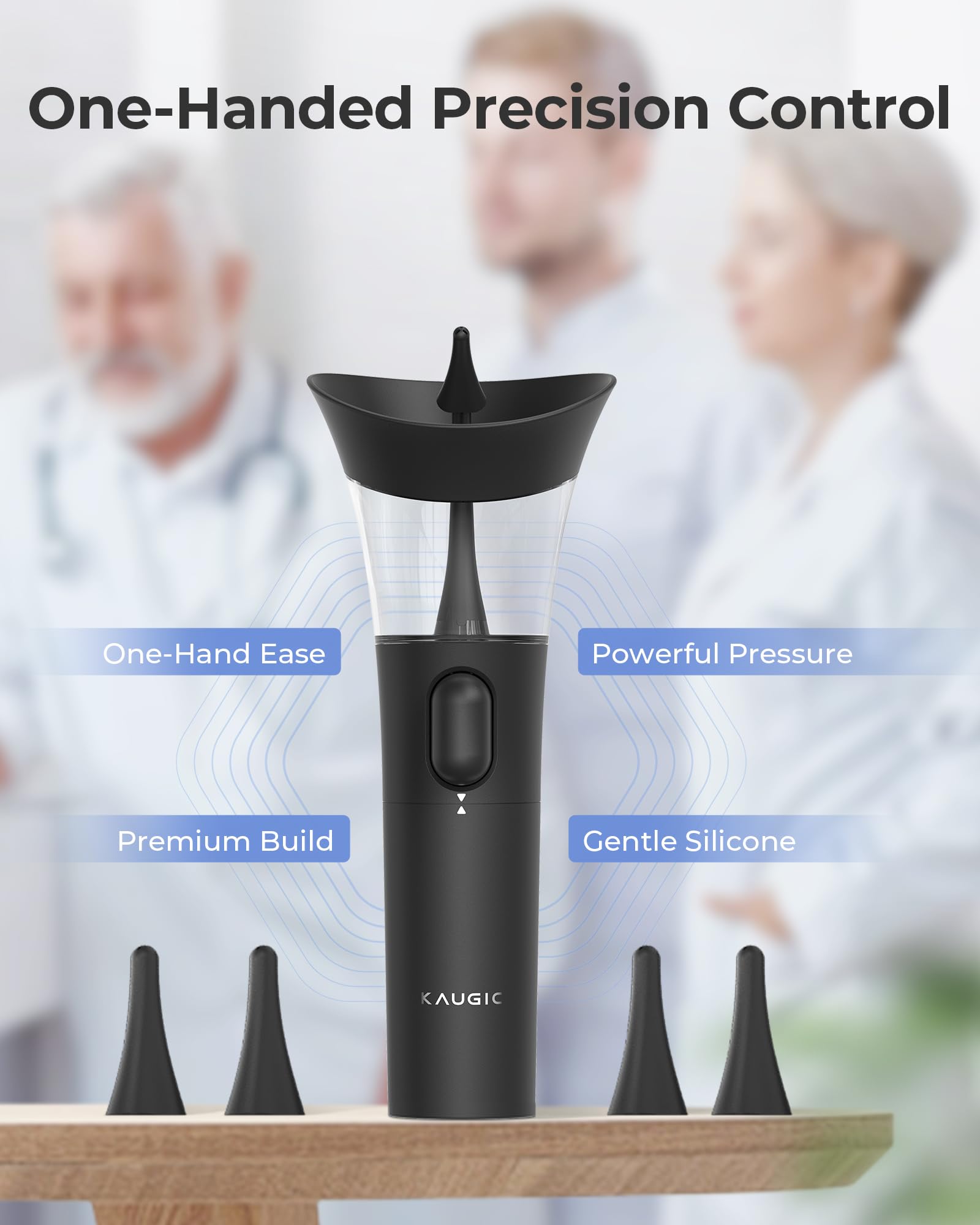 KAUGIC nettoyeur cire oreille manuel – dispositif sûr et doux pour routine personnelle.