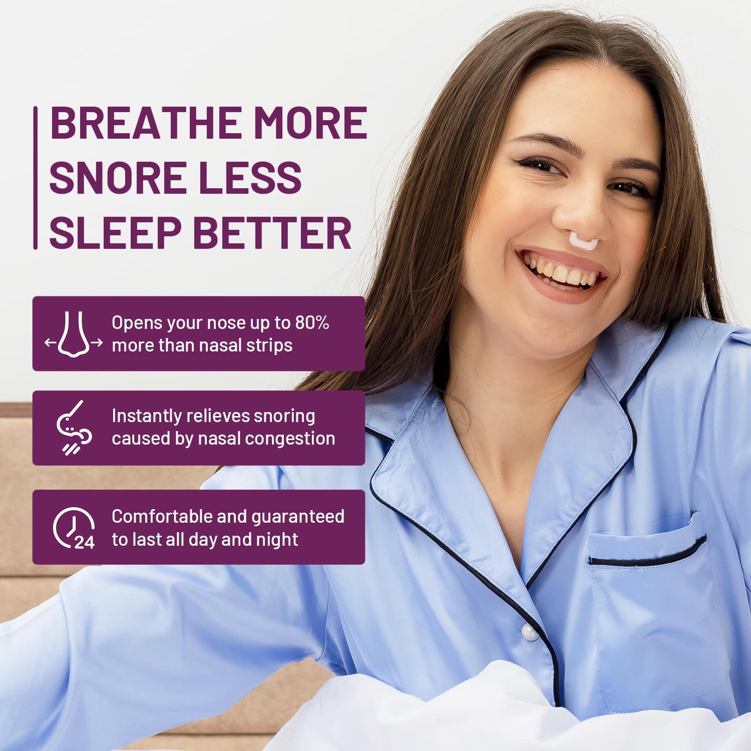 KAUOPCI Dilatateur nasal facile à nettoyer et réutilisable pour plusieurs nuits.