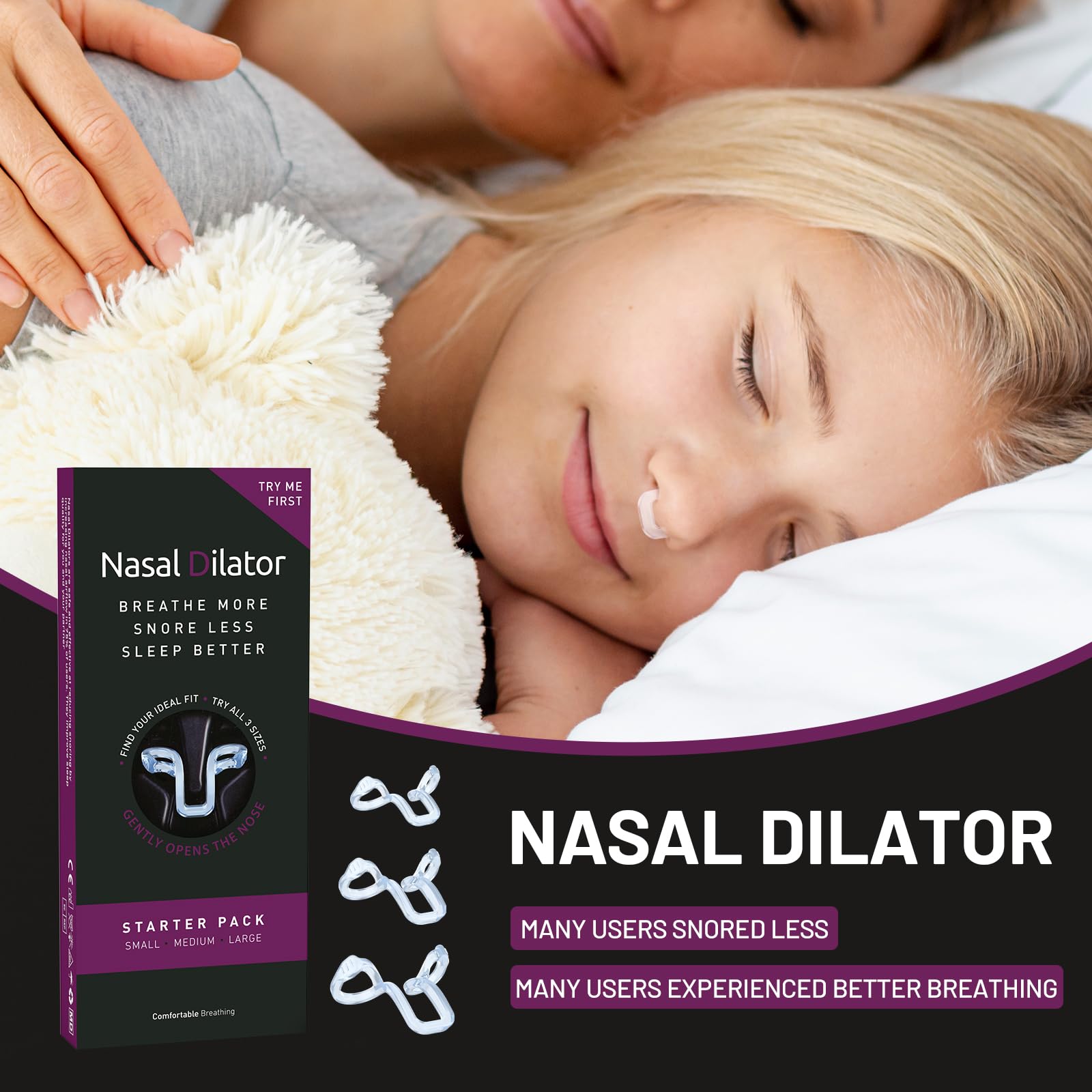 KAUOPCI Sans médicament, dilatateur nasal favorise une respiration fluide.