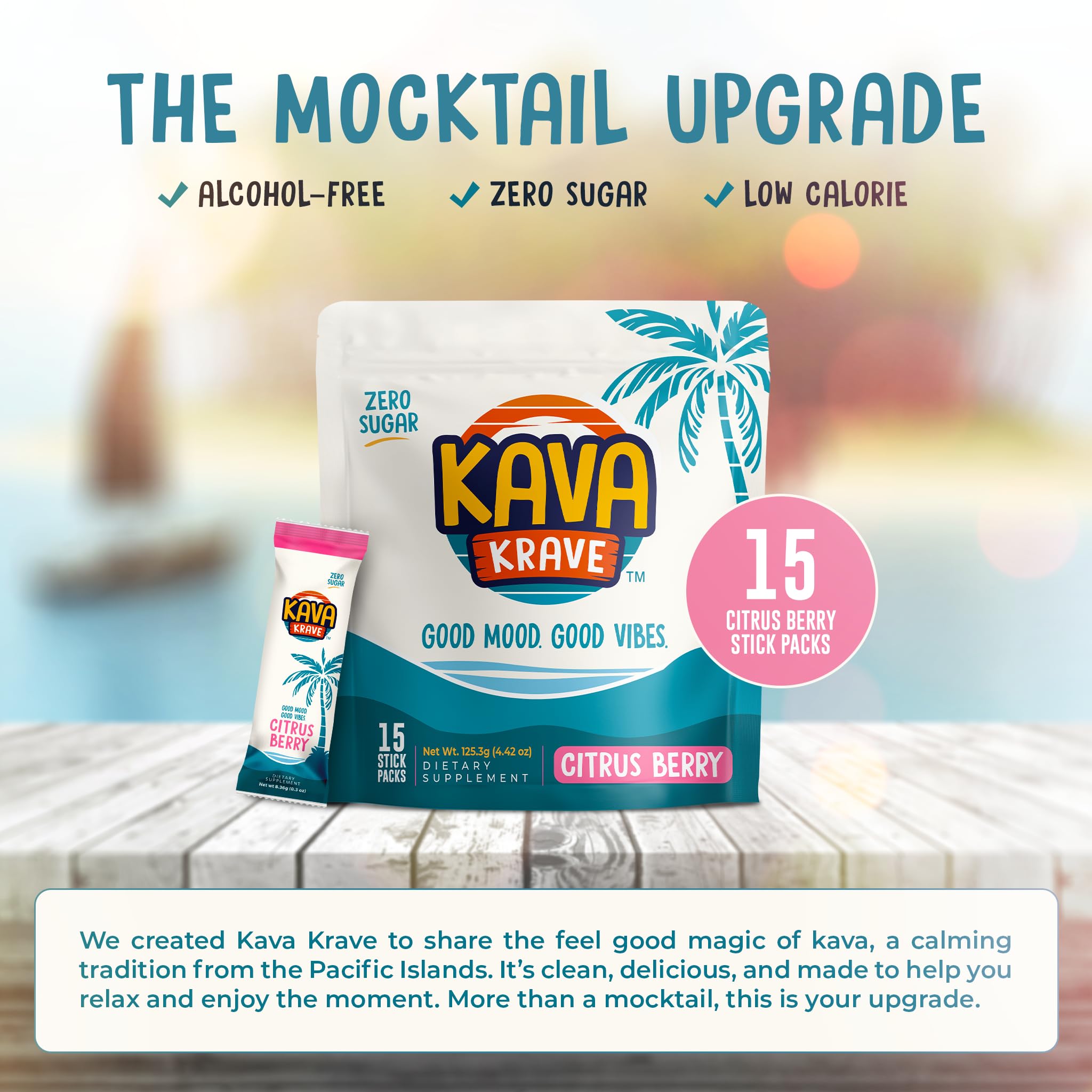 Kava Krave boisson sans alcool: parfaite pour les rencontres sociales.
