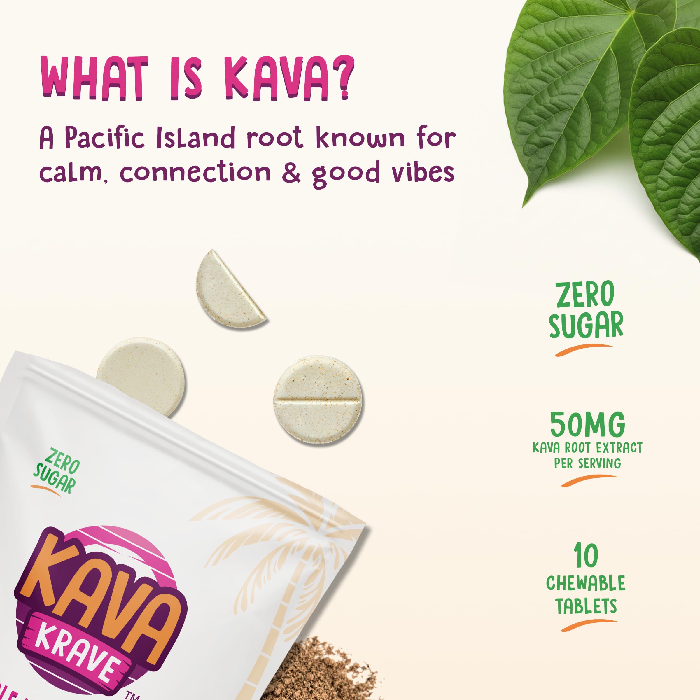 Extrait de kava offrant potentiel effet calmant sans alcool