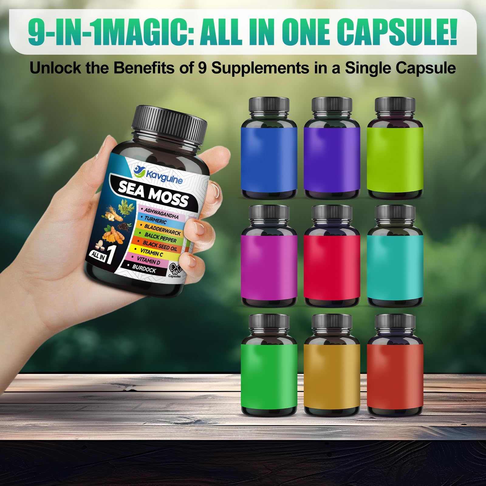 Kavguine 9 en 1, format pratique et capsules faciles à intégrer