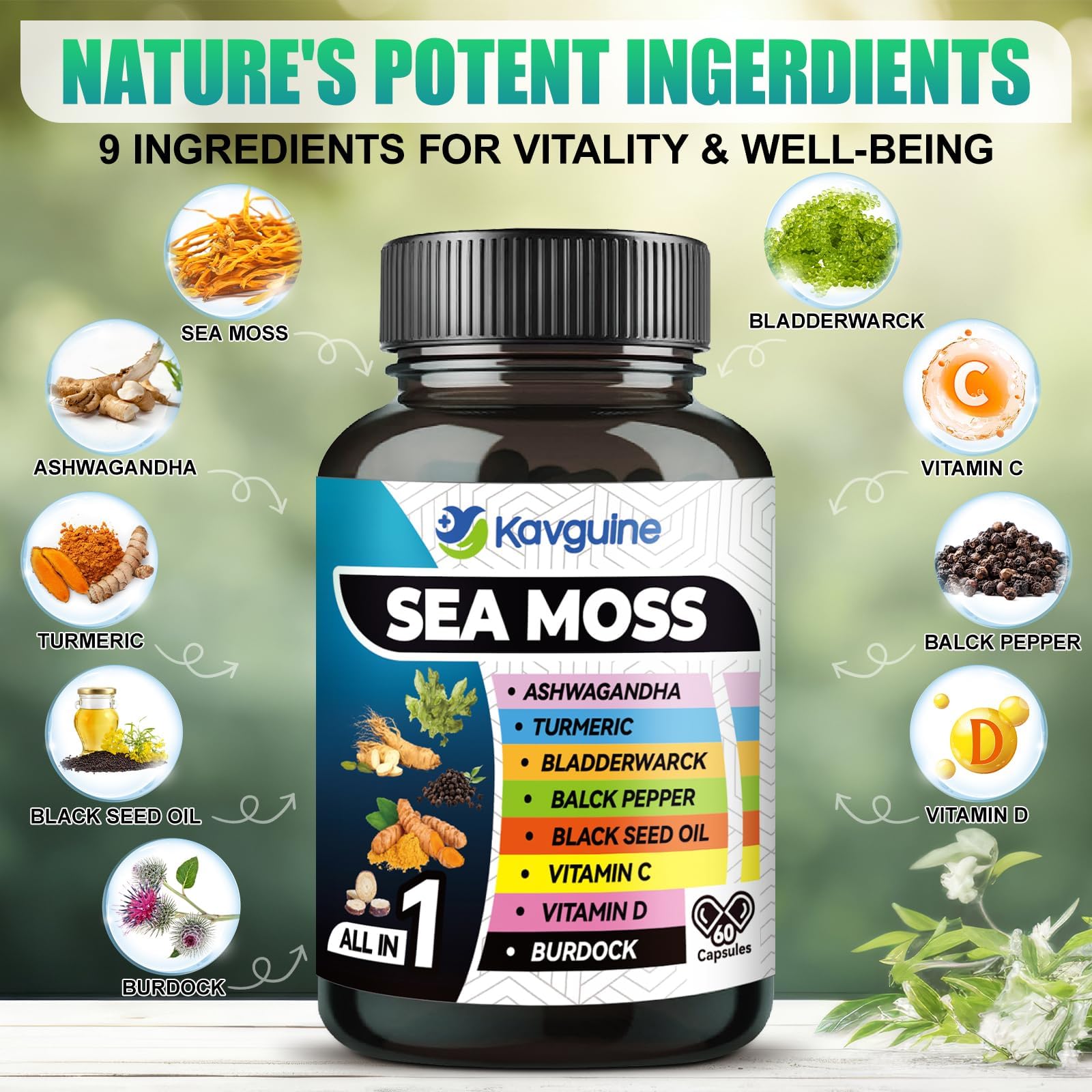 Kavguine huile de nigelle, extrait nutritif pour le quotidien