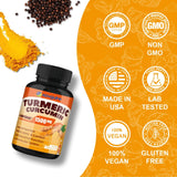 Capsules Kavguine Curcuma facilita digestion lors des repas.