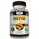 Kay Naturals Digestive Enzymes en bouteille, soutien digestif quotidien et confort.