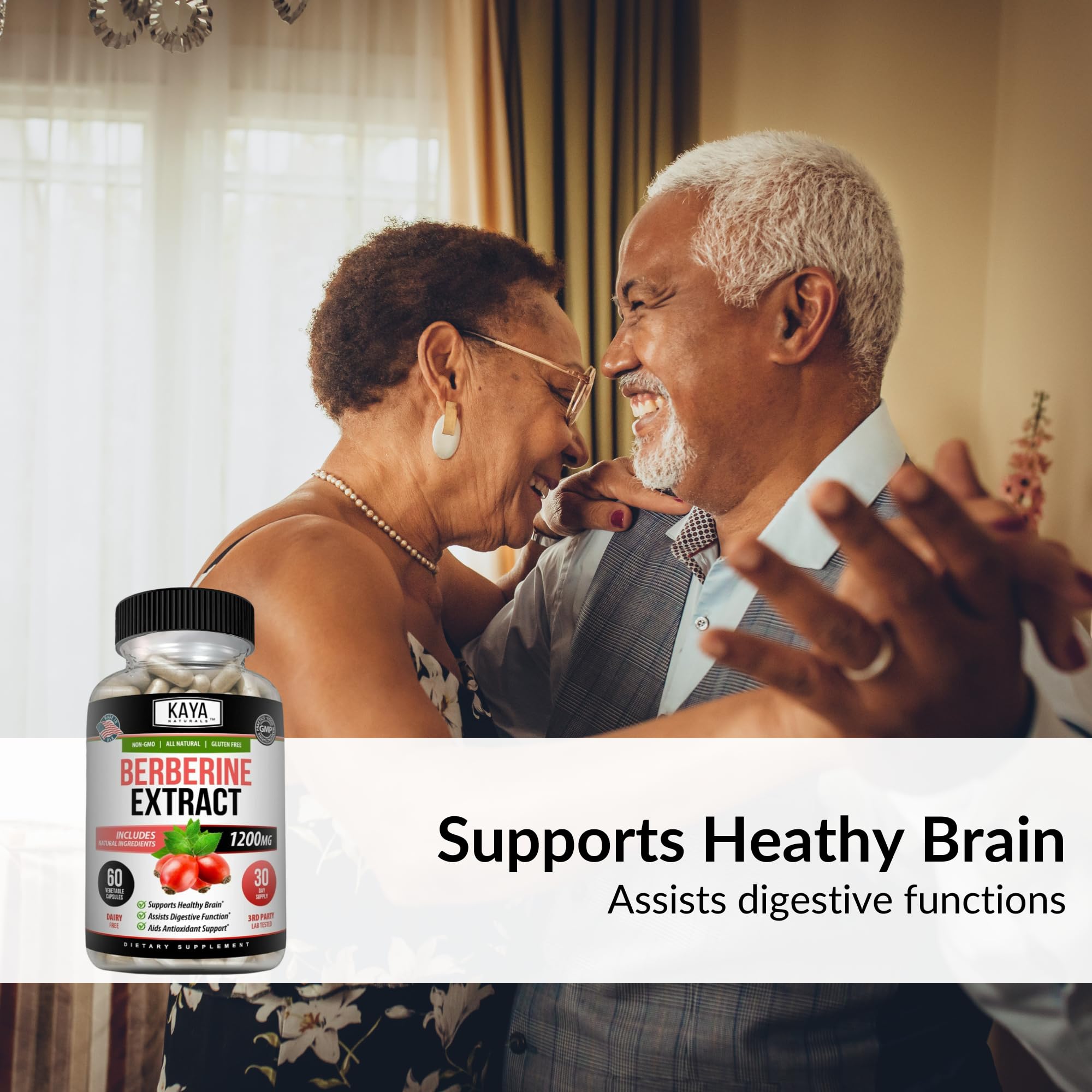 Kaya Naturals berberine HCL 1200mg – capsules, dosage quotidien pratique.
