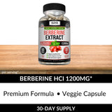 Kaya Naturals berberine HCL 1200mg – dose quotidienne claire, plan d'utilisation.