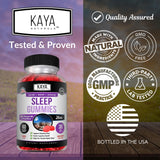Gomme Kaya Naturals Mélatonine enrichie vitamine B6, peut soutenir la clarté mentale.