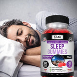 Étiquette et emballage Kaya Naturals pour routine nocturne simple.