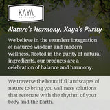 Ingrédients clés de Kaya Naturals Max Detox pour une base naturelle.